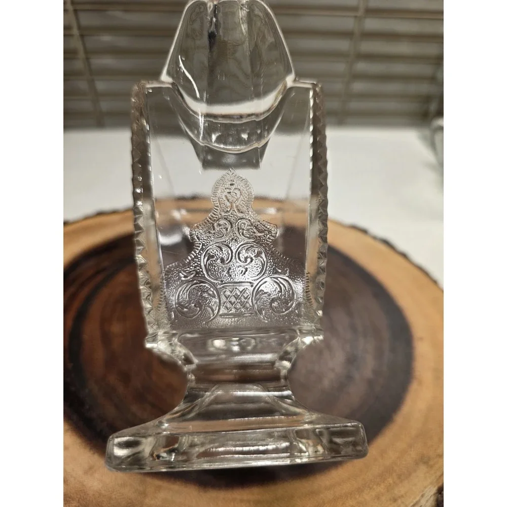 Riverside Glass EAPG Jersey Lily Creamer And Sugar Compote Antique 1880's Footed